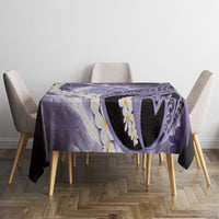 Piko Hawaiian Tablecloth Purple Galaxy Spiral Plumeria Tribal Patterns DT05 - Polynesian Pride