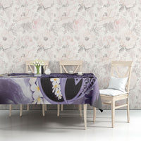 Piko Hawaiian Tablecloth Purple Galaxy Spiral Plumeria Tribal Patterns DT05 - Polynesian Pride