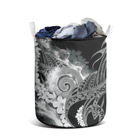 Piko Hawaiian Laundry Basket Monochrome Galaxy Spiral Plumeria Tribal Patterns DT05 - Polynesian Pride