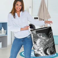 Piko Hawaiian Laundry Basket Monochrome Galaxy Spiral Plumeria Tribal Patterns DT05 - Polynesian Pride