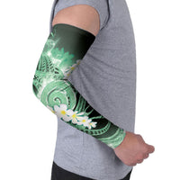 Piko Hawaiian Arm Sleeves Green Galaxy Spiral Plumeria Tribal Patterns DT05 - Polynesian Pride