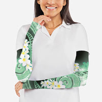 Piko Hawaiian Arm Sleeves Green Galaxy Spiral Plumeria Tribal Patterns DT05 - Polynesian Pride
