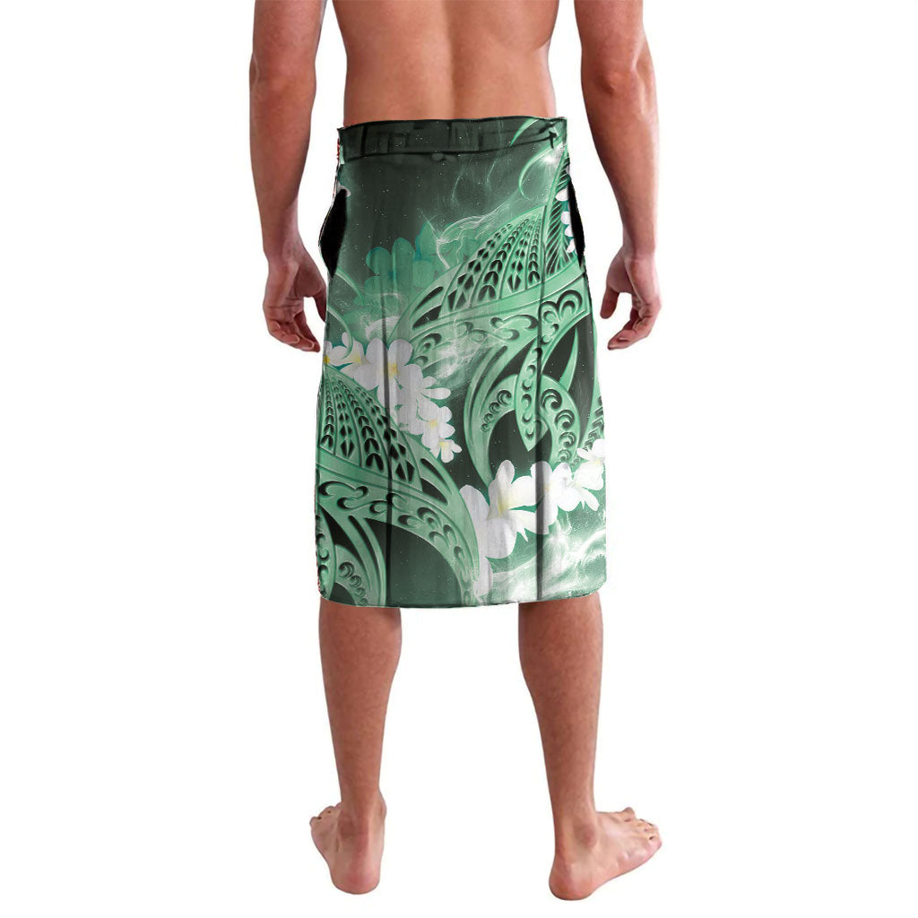 Piko Hawaiian Lavalava Green Galaxy Spiral Plumeria Tribal Patterns DT05 - Polynesian Pride