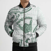 Aloha Hawaii Shaka Bomber Puffer Jacket Hang Loose Mint Version DT05 - Polynesian Pride