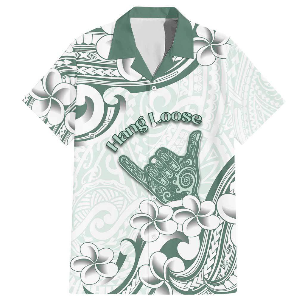 Aloha Hawaii Shaka Hawaiian Shirt Hang Loose Mint Version DT05 Mint - Polynesian Pride