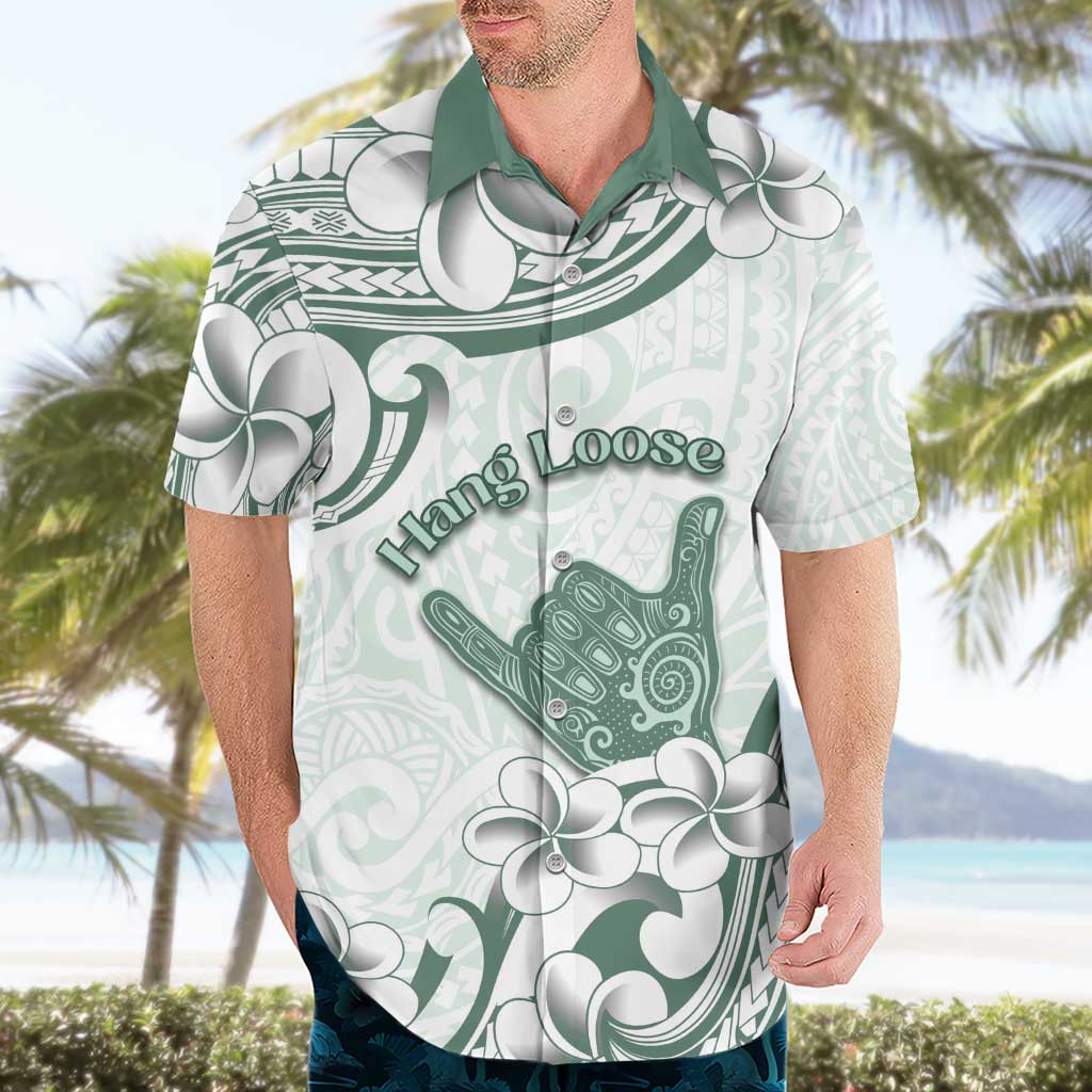 Aloha Hawaii Shaka Hawaiian Shirt Hang Loose Mint Version DT05 - Polynesian Pride