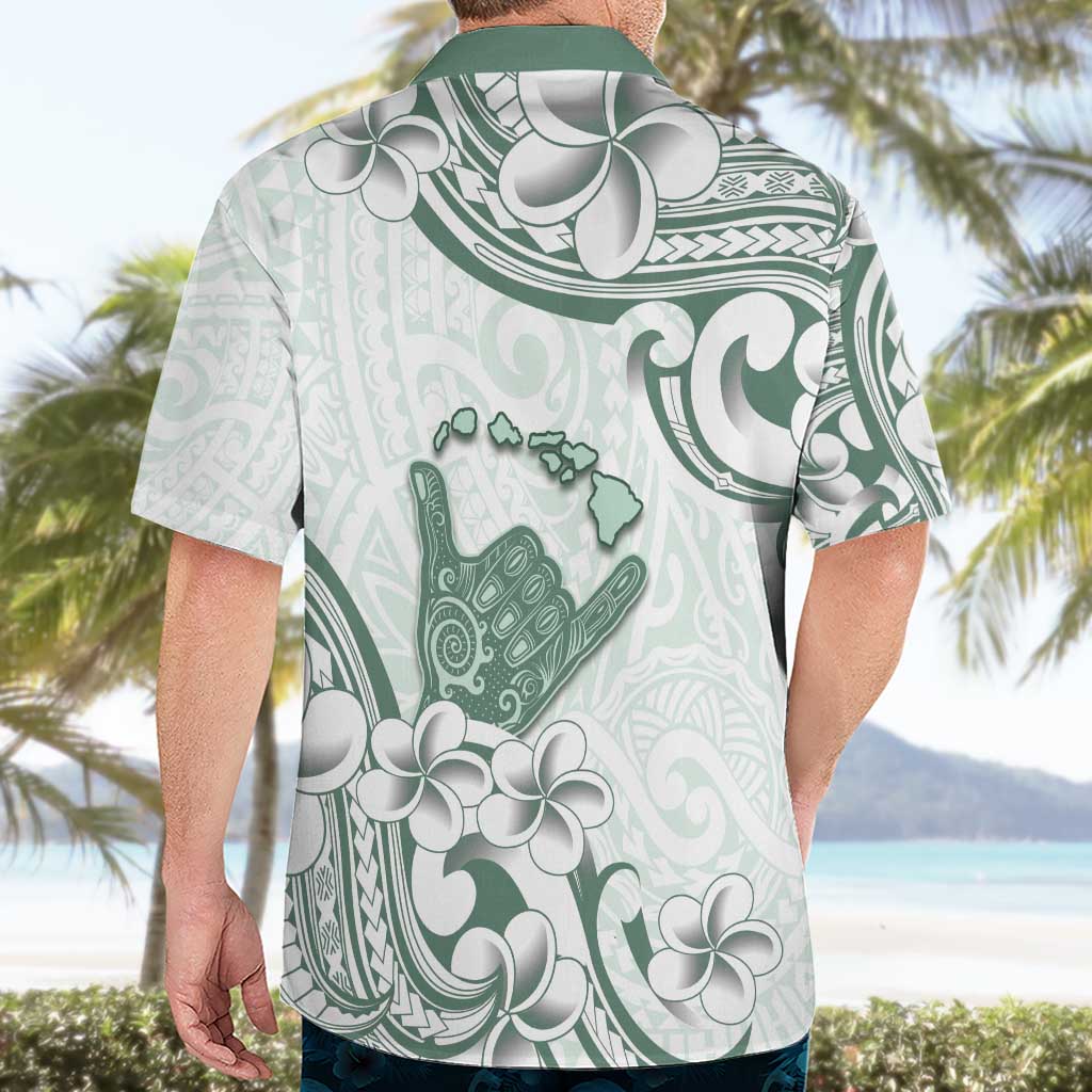 Aloha Hawaii Shaka Hawaiian Shirt Hang Loose Mint Version DT05 - Polynesian Pride