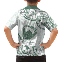 Aloha Hawaii Shaka Hawaiian Shirt Hang Loose Mint Version DT05 - Polynesian Pride