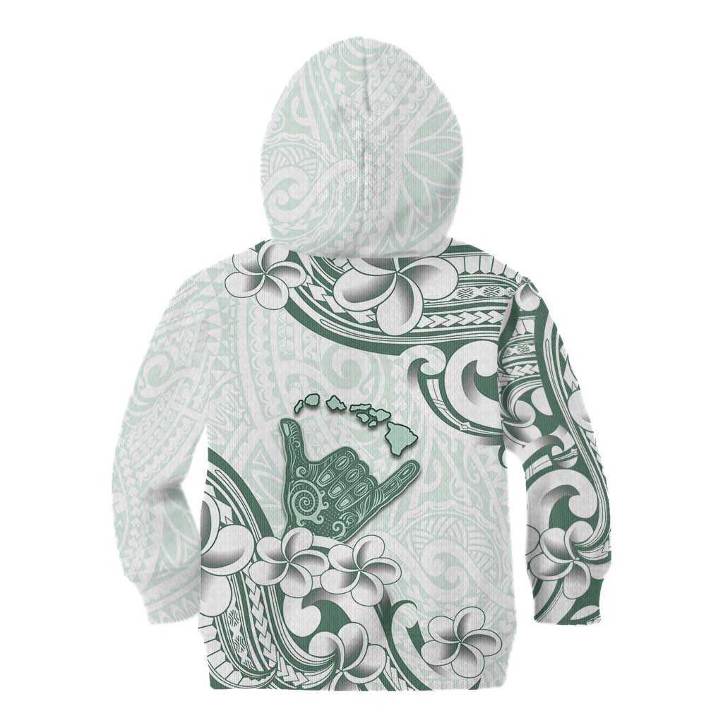 Aloha Hawaii Shaka Kid Hoodie Hang Loose Mint Version DT05 - Polynesian Pride