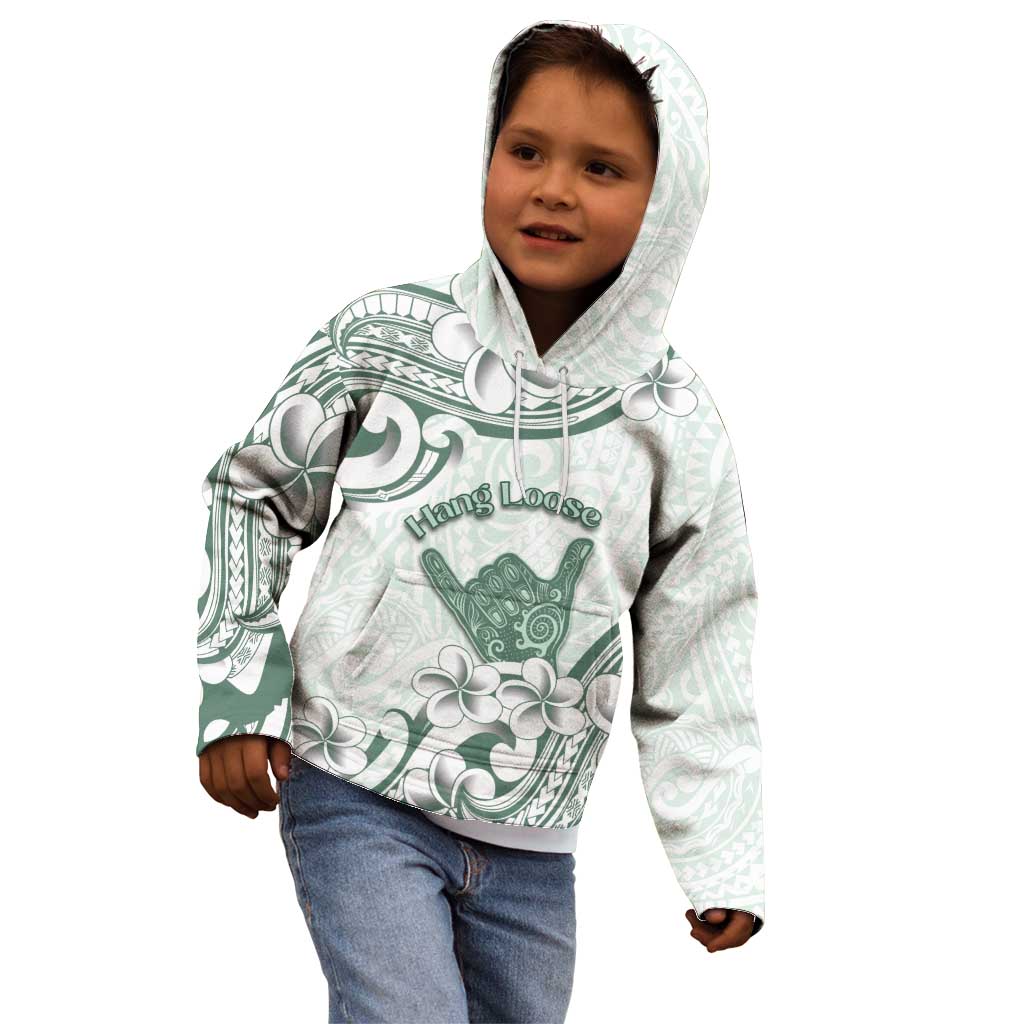 Aloha Hawaii Shaka Kid Hoodie Hang Loose Mint Version DT05 - Polynesian Pride