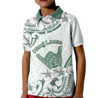 Aloha Hawaii Shaka Kid Polo Shirt Hang Loose Mint Version DT05 Kid Mint - Polynesian Pride