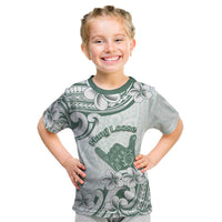 Aloha Hawaii Shaka Kid T Shirt Hang Loose Mint Version DT05 Mint - Polynesian Pride