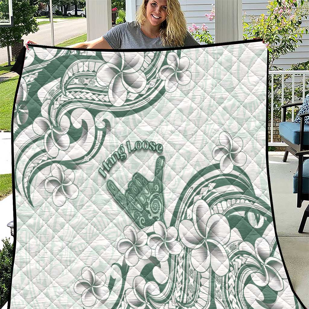 Aloha Hawaii Shaka Quilt Hang Loose Mint Version DT05 Mint - Polynesian Pride