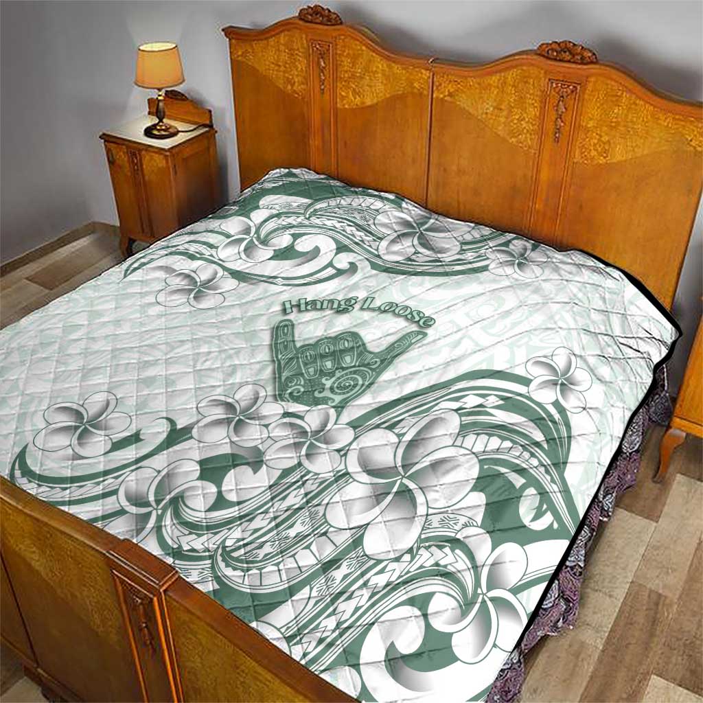 Aloha Hawaii Shaka Quilt Hang Loose Mint Version DT05 - Polynesian Pride