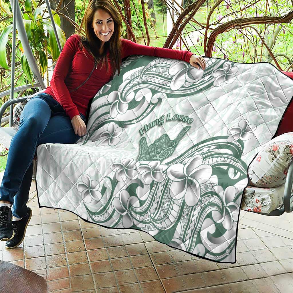Aloha Hawaii Shaka Quilt Hang Loose Mint Version DT05 - Polynesian Pride