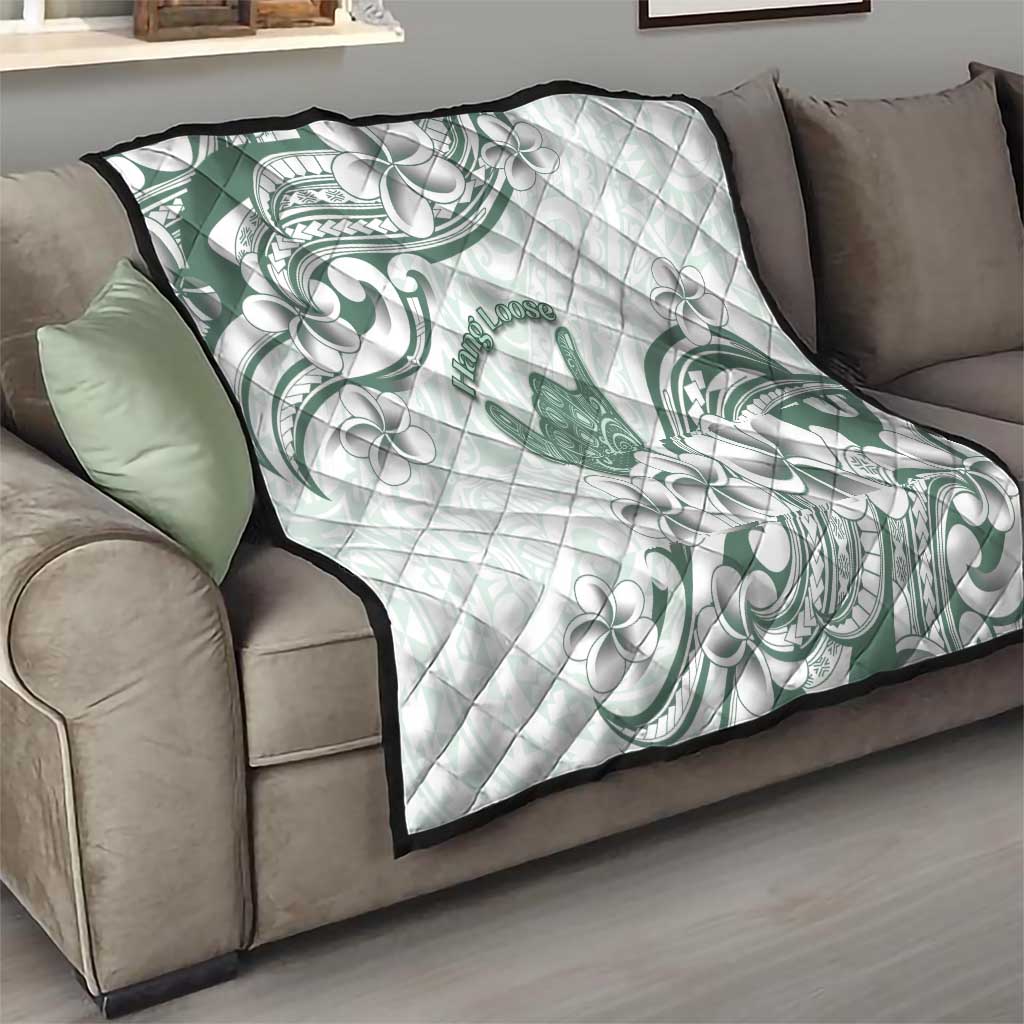 Aloha Hawaii Shaka Quilt Hang Loose Mint Version DT05 - Polynesian Pride