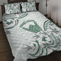 Aloha Hawaii Shaka Quilt Bed Set Hang Loose Mint Version DT05 Mint - Polynesian Pride