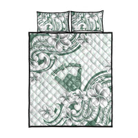 Aloha Hawaii Shaka Quilt Bed Set Hang Loose Mint Version DT05 - Polynesian Pride