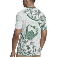 Aloha Hawaii Shaka Rugby Jersey Hang Loose Mint Version DT05 - Polynesian Pride