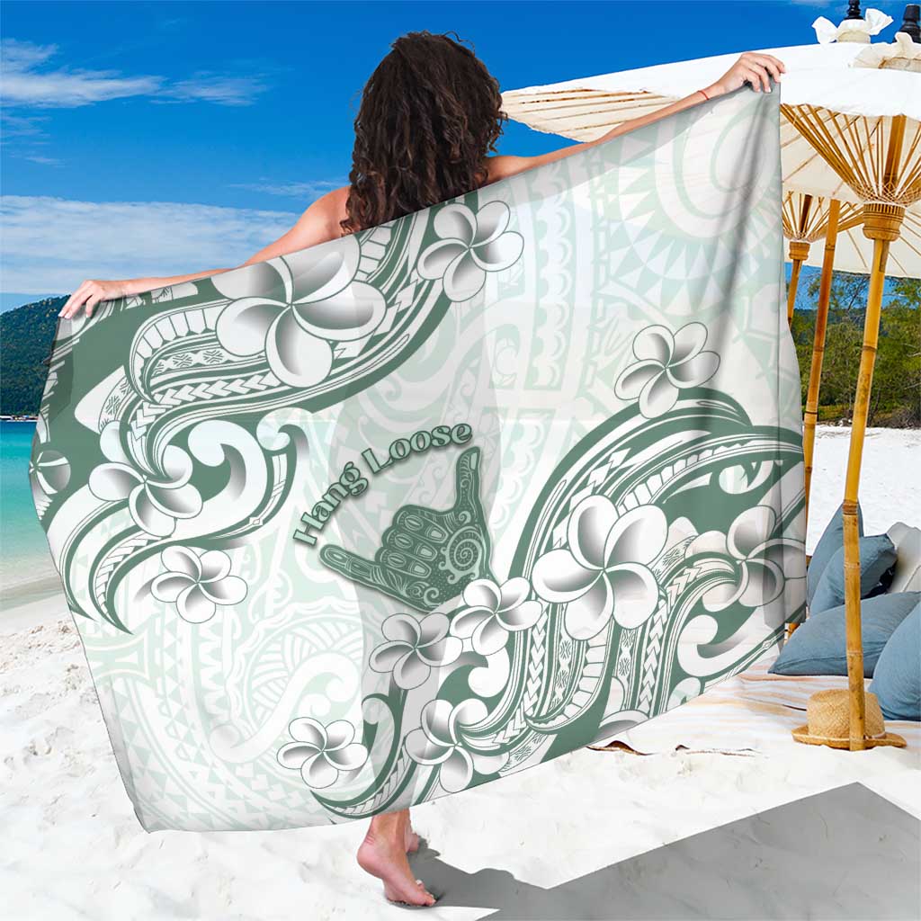 Aloha Hawaii Shaka Sarong Hang Loose Mint Version DT05 One Size 44 x 66 inches Mint - Polynesian Pride