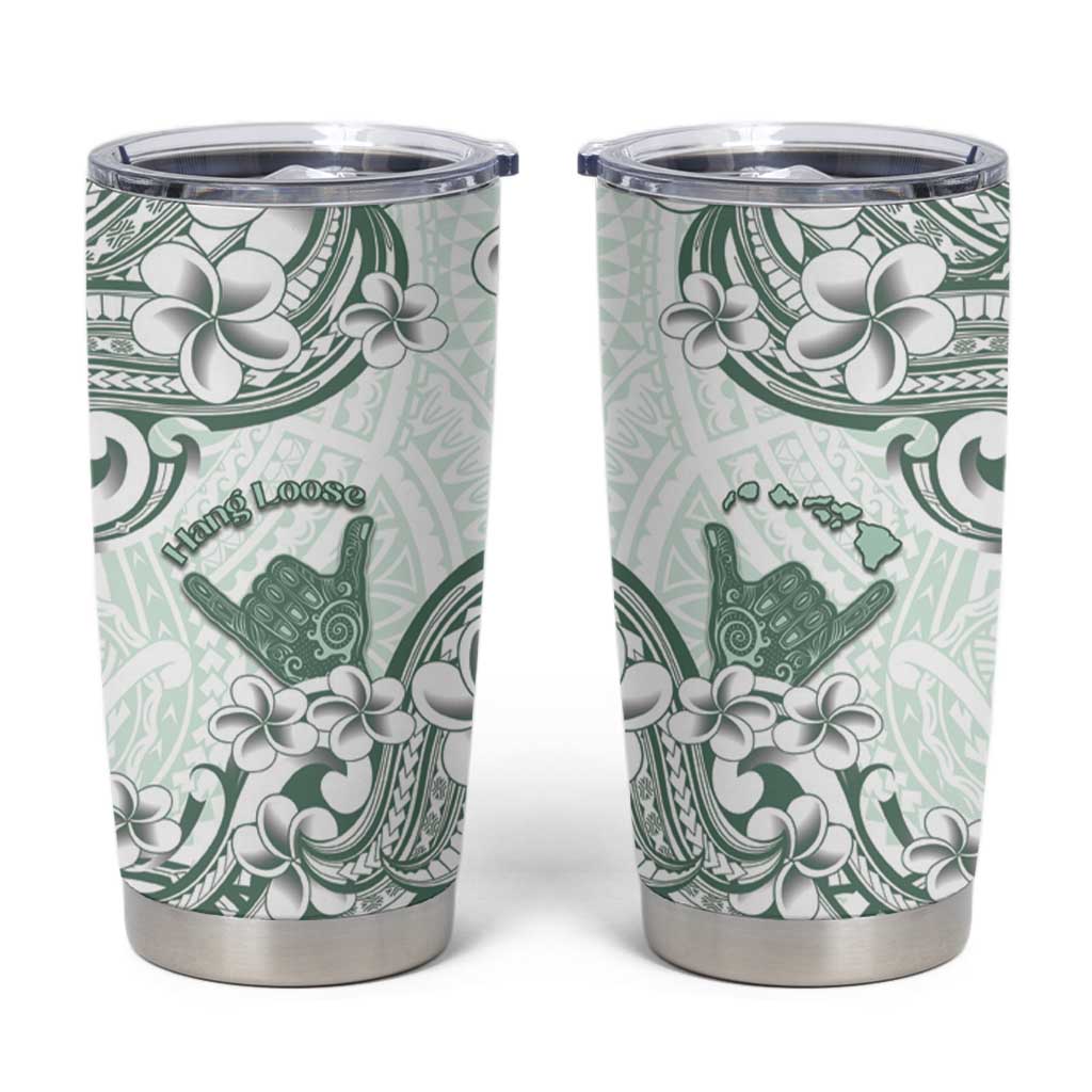 Aloha Hawaii Shaka Tumbler Cup Hang Loose Mint Version DT05 Mint - Polynesian Pride