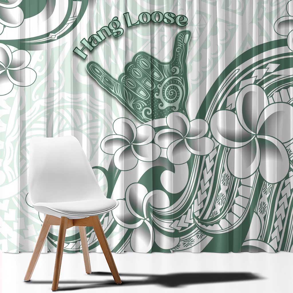 Aloha Hawaii Shaka Window Curtain Hang Loose Mint Version DT05 - Polynesian Pride