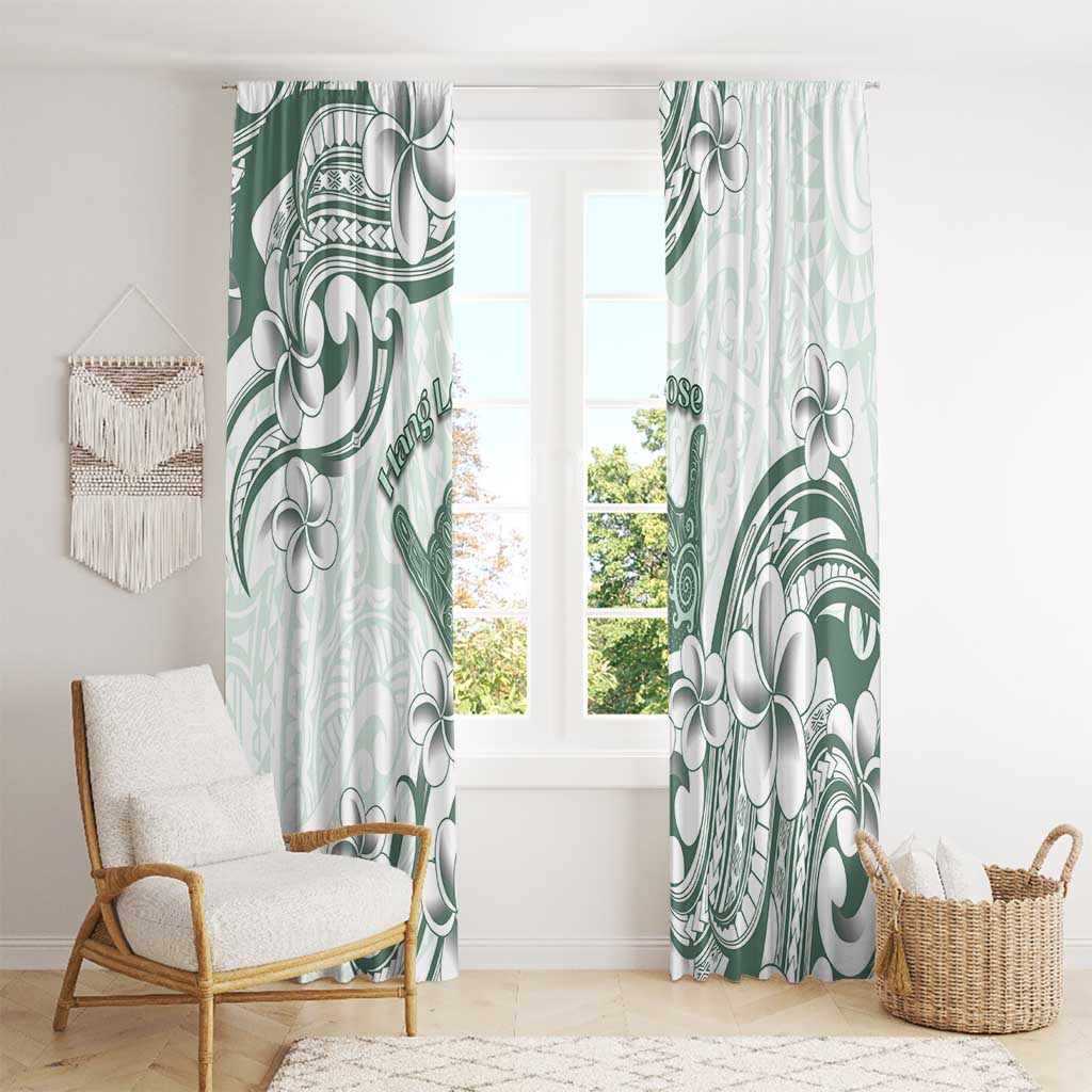 Aloha Hawaii Shaka Window Curtain Hang Loose Mint Version DT05 - Polynesian Pride