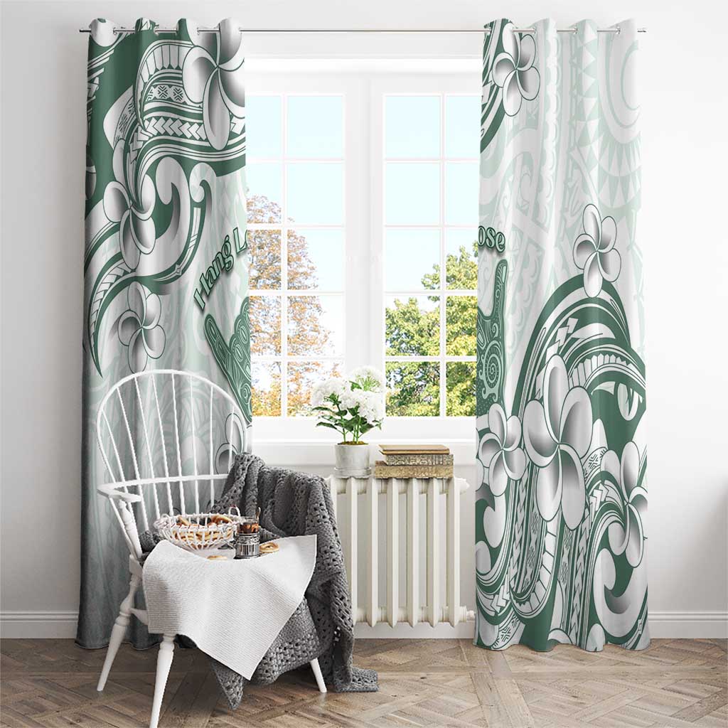 Aloha Hawaii Shaka Window Curtain Hang Loose Mint Version DT05 - Polynesian Pride