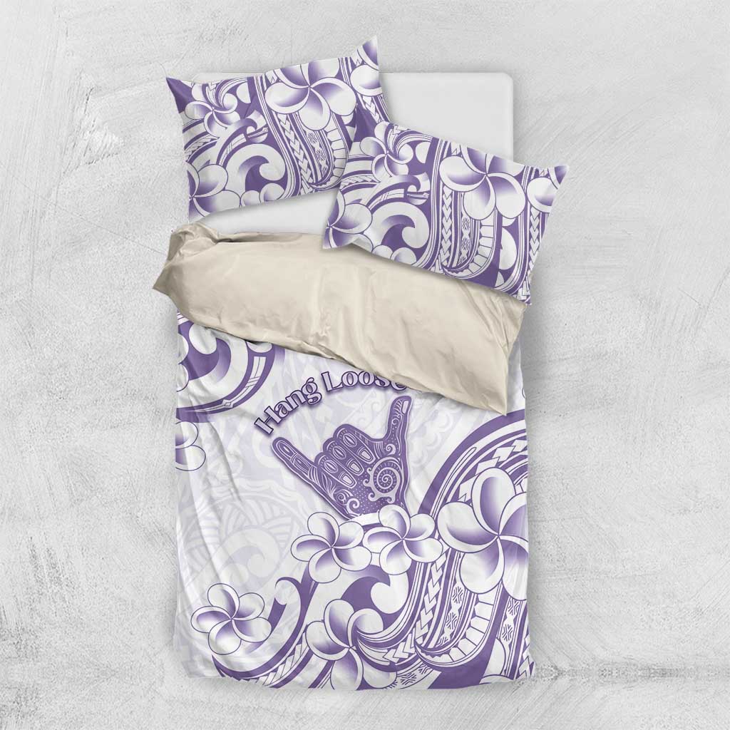 Aloha Hawaii Shaka Bedding Set Hang Loose Purple Version DT05 US Twin 172cm x 218cm Purple - Polynesian Pride