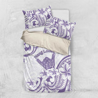 Aloha Hawaii Shaka Bedding Set Hang Loose Purple Version DT05 US Twin 172cm x 218cm Purple - Polynesian Pride