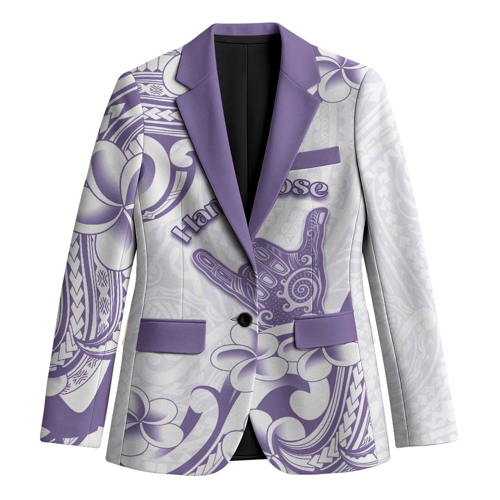 Aloha Hawaii Shaka Blazer Hang Loose Purple Version DT05 Unisex Purple - Polynesian Pride