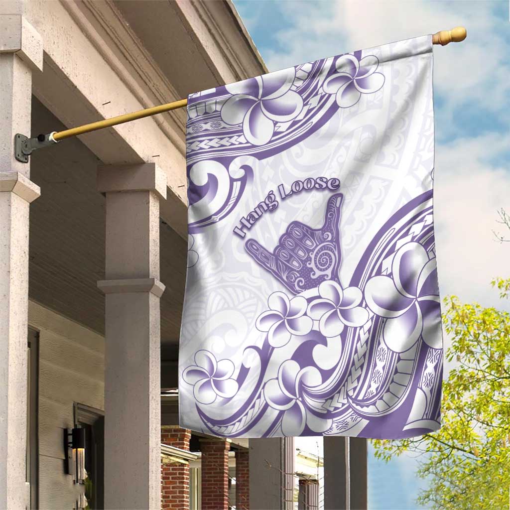 Aloha Hawaii Shaka Garden Flag Hang Loose Purple Version DT05 House Flag Purple - Polynesian Pride