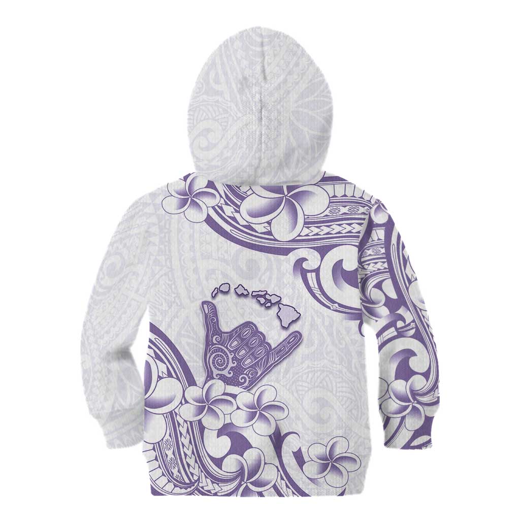 Aloha Hawaii Shaka Kid Hoodie Hang Loose Purple Version DT05 - Polynesian Pride