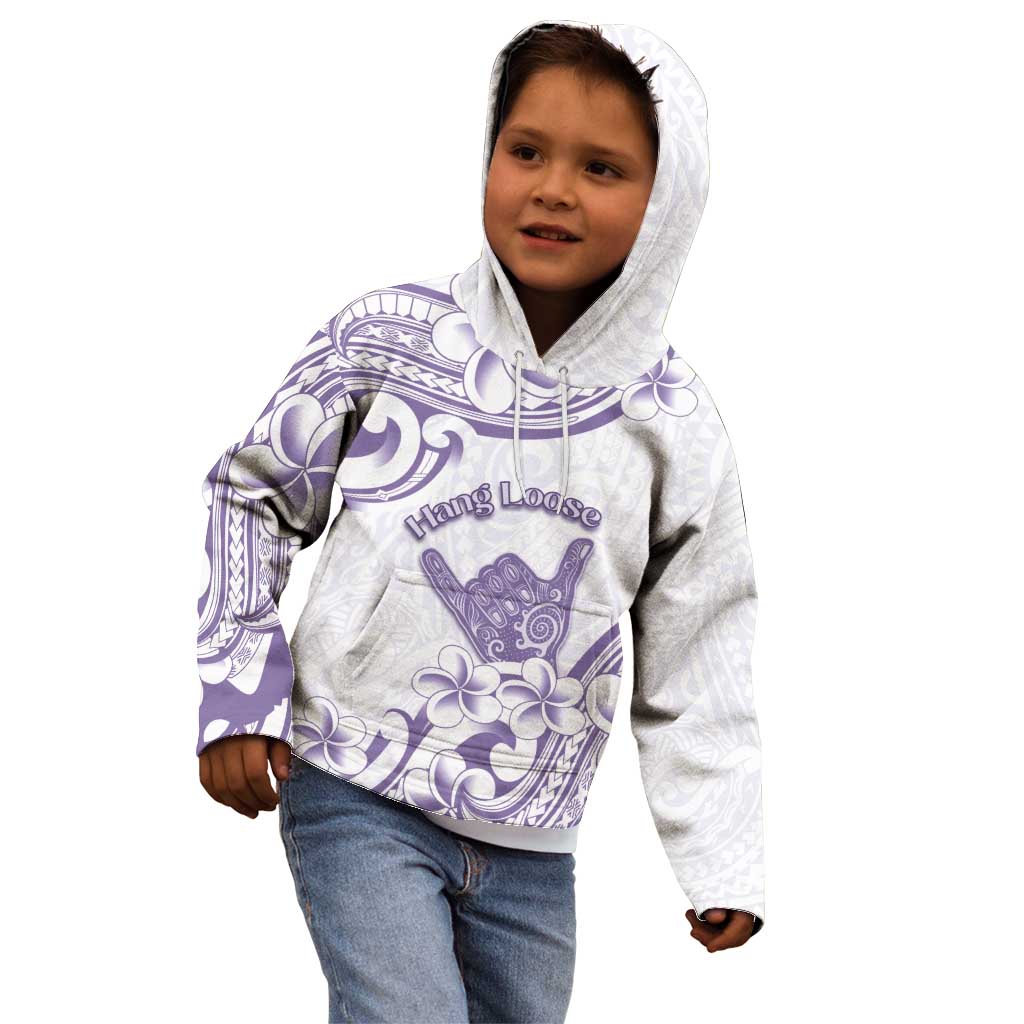Aloha Hawaii Shaka Kid Hoodie Hang Loose Purple Version DT05 - Polynesian Pride
