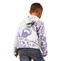 Aloha Hawaii Shaka Kid Hoodie Hang Loose Purple Version DT05 - Polynesian Pride