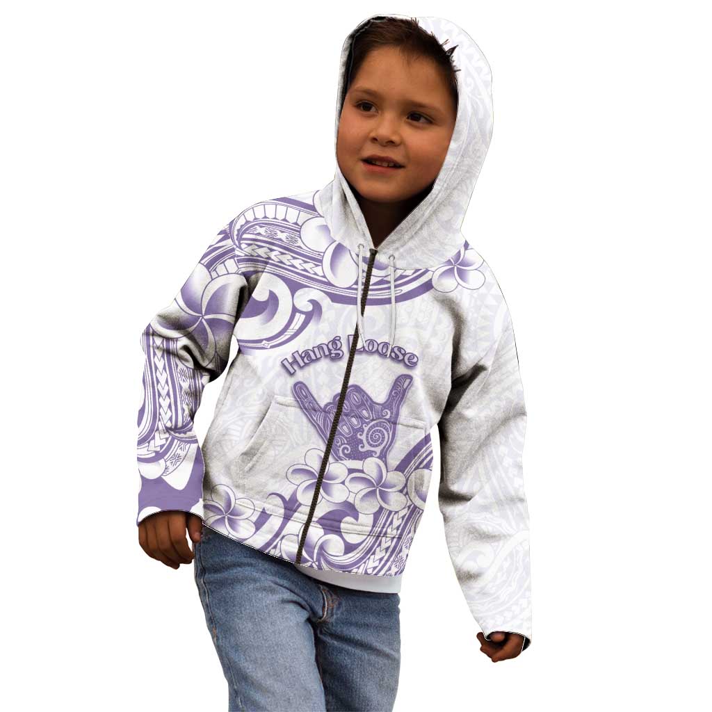 Aloha Hawaii Shaka Kid Hoodie Hang Loose Purple Version DT05 - Polynesian Pride