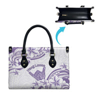 Aloha Hawaii Shaka Leather Bag Hang Loose Purple Version DT05 - Polynesian Pride