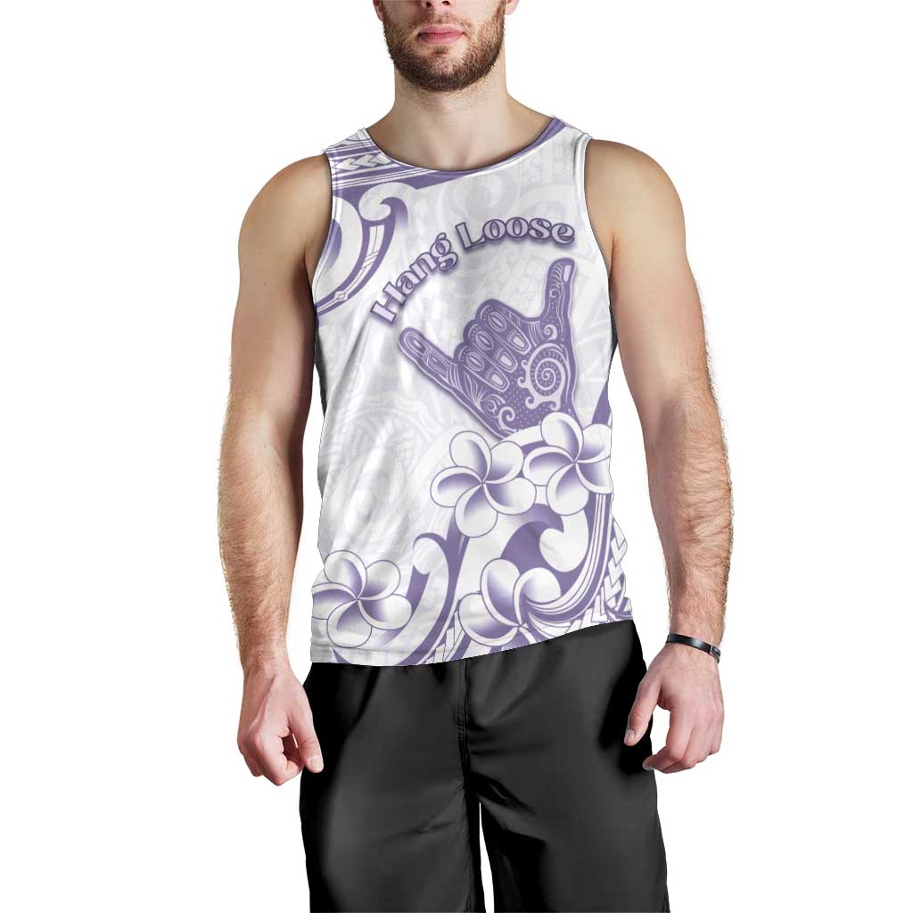 Aloha Hawaii Shaka Men Tank Top Hang Loose Purple Version DT05 - Polynesian Pride