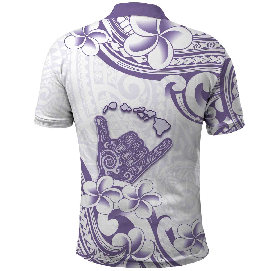 Aloha Hawaii Shaka Polo Shirt Hang Loose Purple Version DT05 - Polynesian Pride