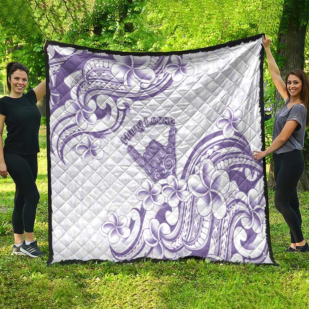 Aloha Hawaii Shaka Quilt Hang Loose Purple Version DT05 - Polynesian Pride