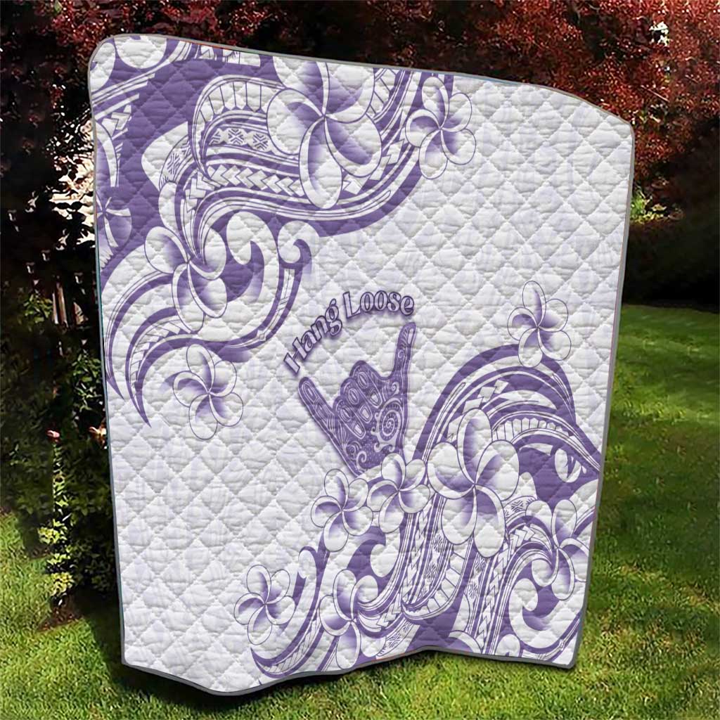 Aloha Hawaii Shaka Quilt Hang Loose Purple Version DT05 - Polynesian Pride