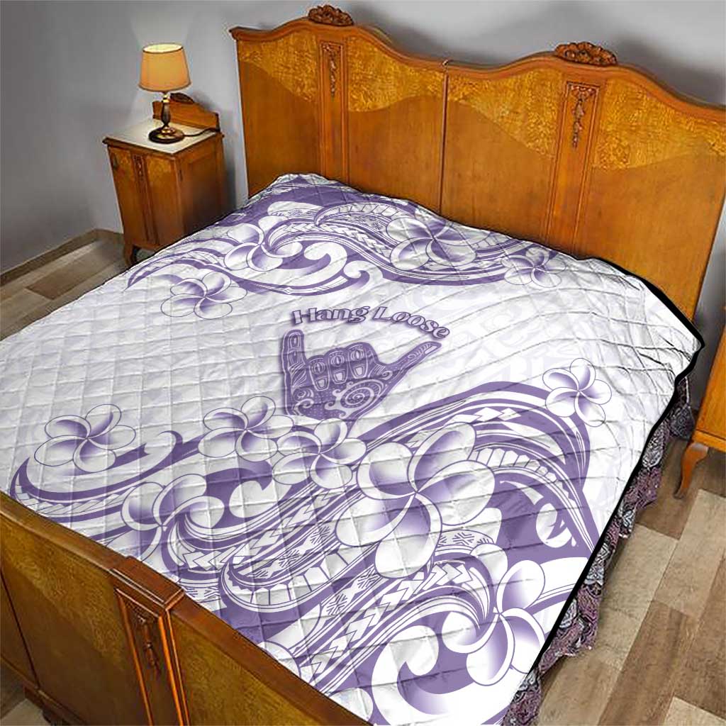 Aloha Hawaii Shaka Quilt Hang Loose Purple Version DT05 - Polynesian Pride
