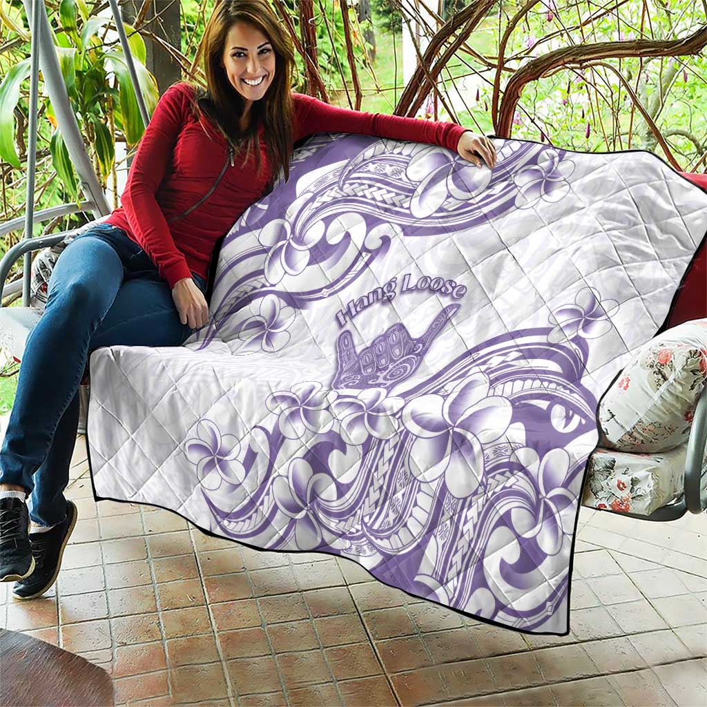 Aloha Hawaii Shaka Quilt Hang Loose Purple Version DT05 - Polynesian Pride