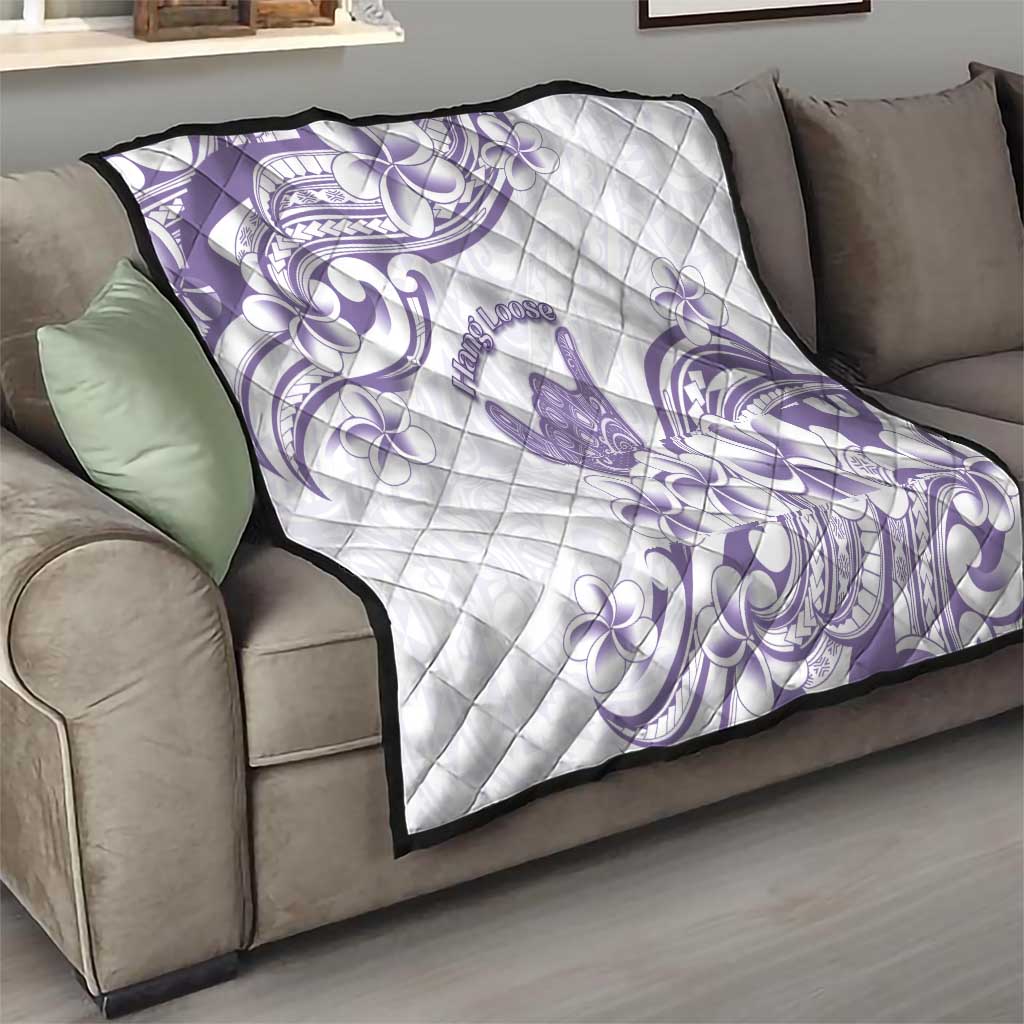 Aloha Hawaii Shaka Quilt Hang Loose Purple Version DT05 - Polynesian Pride