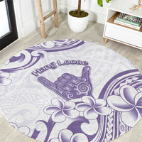 Aloha Hawaii Shaka Round Carpet Hang Loose Purple Version DT05 Purple - Polynesian Pride
