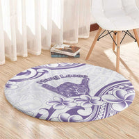 Aloha Hawaii Shaka Round Carpet Hang Loose Purple Version DT05 - Polynesian Pride