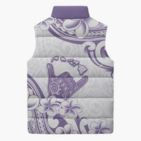 Aloha Hawaii Shaka Sleeveless Puffer Jacket Hang Loose Purple Version DT05 - Polynesian Pride