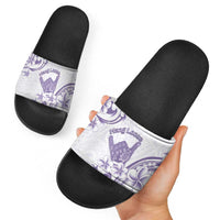 Aloha Hawaii Shaka Slide Sandals Hang Loose Purple Version DT05 - Polynesian Pride