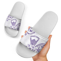 Aloha Hawaii Shaka Slide Sandals Hang Loose Purple Version DT05 - Polynesian Pride