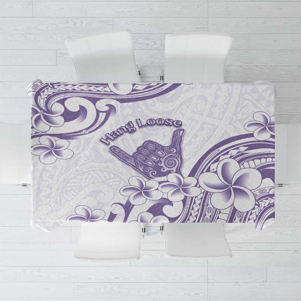 Aloha Hawaii Shaka Tablecloth Hang Loose Purple Version DT05 Purple - Polynesian Pride